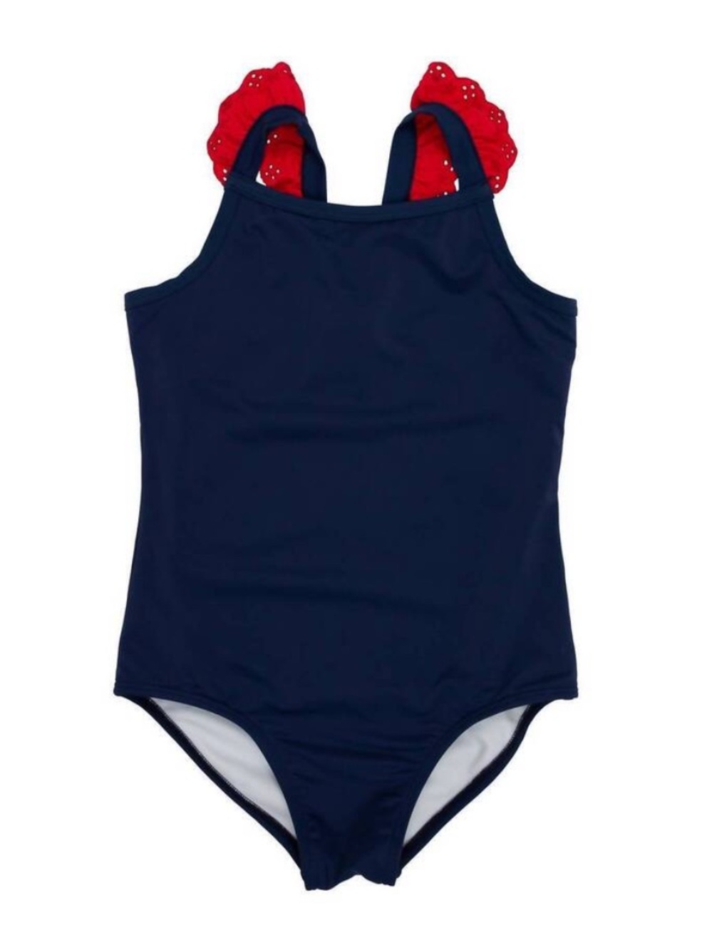 TBBC Long Bay bathing suit Nantucket navy
